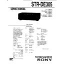 Sony STR-DE305, STR-DE310 Service Manual