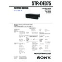 Sony STR-DE375 Service Manual