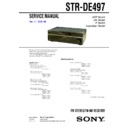 Sony STR-DE497 Service Manual