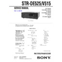 Sony STR-DE525, STR-V515 Service Manual