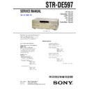 Sony STR-DE597 Service Manual