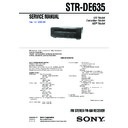 Sony STR-DE635 Service Manual