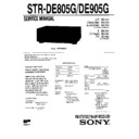Sony STR-DE805G, STR-DE905G Service Manual