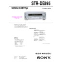 Sony STR-DE895 Service Manual