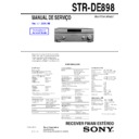 Sony STR-DE898 Service Manual