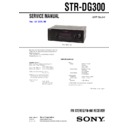 Sony STR-DG300 Service Manual