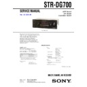 Sony STR-DG700 Service Manual