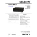 str-dh510 service manual