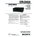 Sony STR-DH520 Service Manual