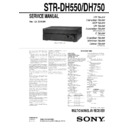 Sony STR-DH550, STR-DH750 Service Manual