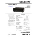 str-dh810 service manual