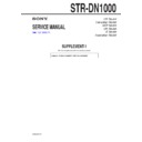 Sony STR-DN1000 (serv.man2) Service Manual