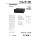 Sony STR-DN1010 Service Manual