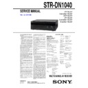 Sony STR-DN1040 Service Manual