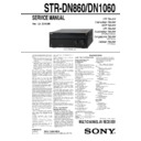 Sony STR-DN1060, STR-DN860 Service Manual
