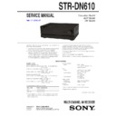 str-dn610 service manual