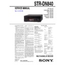 Sony STR-DN840 Service Manual