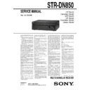 str-dn850 service manual
