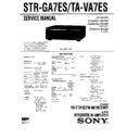 Sony STR-GA7ES, TA-VA7ES Service Manual