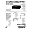 Sony STR-GA8ES, STR-GA9ESG, TA-VA70, TA-VA8ES Service Manual