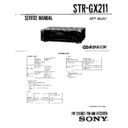 Sony STR-GX211 Service Manual