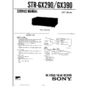 Sony STR-GX290, STR-GX390 Service Manual