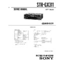 Sony STR-GX311 Service Manual