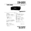 Sony STR-GX511 Service Manual