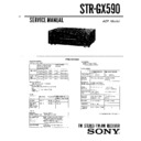 Sony STR-GX590 Service Manual