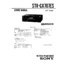 Sony STR-GX707ES Service Manual