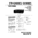 Sony STR-GX800ES, STR-GX900ES Service Manual
