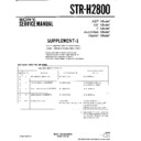 Sony STR-H2800 Service Manual