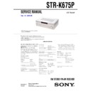 Sony STR-K675P Service Manual