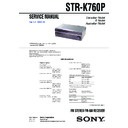 Sony STR-K760P Service Manual