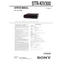 Sony STR-KIV300 Service Manual