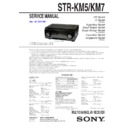 Sony STR-KM5, STR-KM7 Service Manual