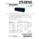 Sony STR-KM7600 Service Manual