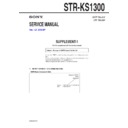 Sony STR-KS1300 Service Manual