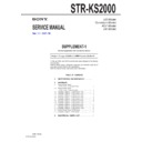 Sony STR-KS2000 Service Manual