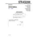 Sony STR-KS2300 Service Manual