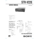 Sony STR-V220 Service Manual