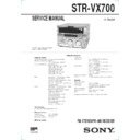 Sony STR-VX700 Service Manual