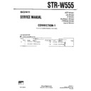 Sony STR-W555 Service Manual