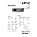 Sony TA-AV590 Service Manual