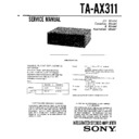 Sony TA-AX311 Service Manual