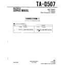 Sony TA-D507 (serv.man2) Service Manual