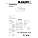 Sony TA-DA9000ES (serv.man2) Service Manual
