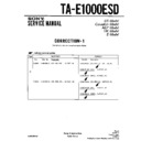 Sony TA-E1000ESD (serv.man3) Service Manual
