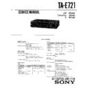 Sony TA-E721 Service Manual