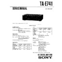 Sony TA-E741 Service Manual